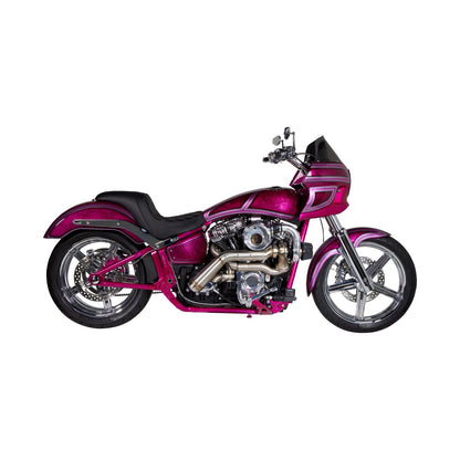 TRASK - TORNADO TURBO PERFORMANCE KIT - POLISHED WITH BRUSHED STAINLESS STEEL EXHAUST - M8
