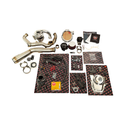TRASK - TORNADO TURBO PERFORMANCE KIT - POLISHED WITH BRUSHED STAINLESS STEEL EXHAUST - M8