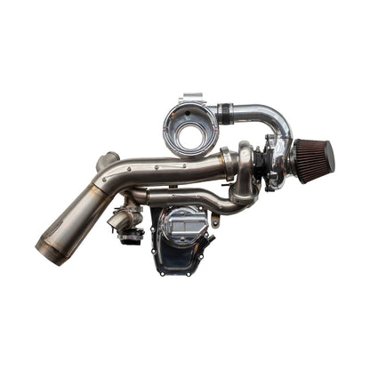 TRASK - TORNADO TURBO KIT - STAGE 2 - POLISHED WITH POLISHED ALUMINUM - GEN 2 M8