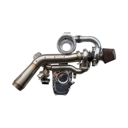TRASK - TORNADO TURBO KIT - STAGE 2 - POLISHED WITH POLISHED ALUMINUM - GEN 1 M8