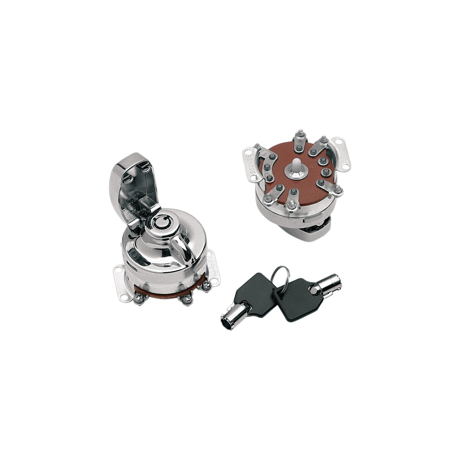 DRAG SPECIALTIES - 6-POLE IGNITION SWITCH - ROUND KEY
