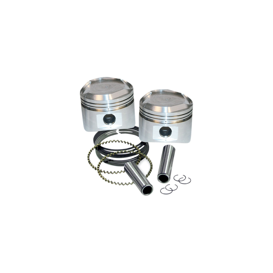 S&S CYCLE - PISTON KIT - FOR SUPER STOCK HEADS - 3.500" +0.010" - DOMED - 80" BIG TWIN