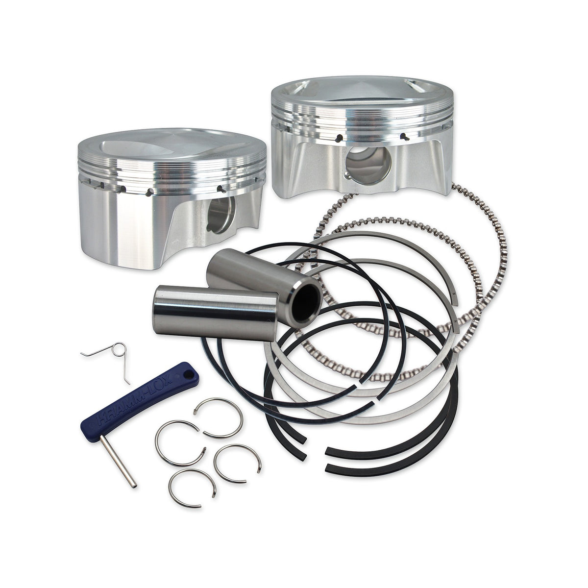S&S CYCLE - BIG BORE FORGED PISTON KIT - 3.937" BORE - 107" TWIN CAM - STANDARD