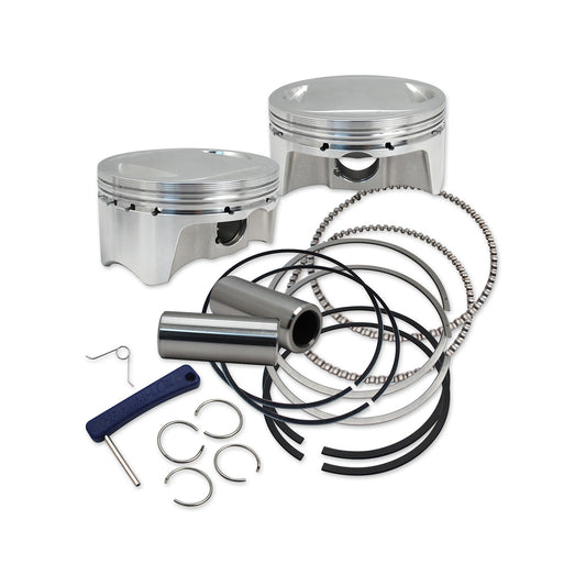 S&S CYCLE - BIG BORE FORGED PISTON KIT - 3.937" BORE - 107" TWIN CAM - STANDARD