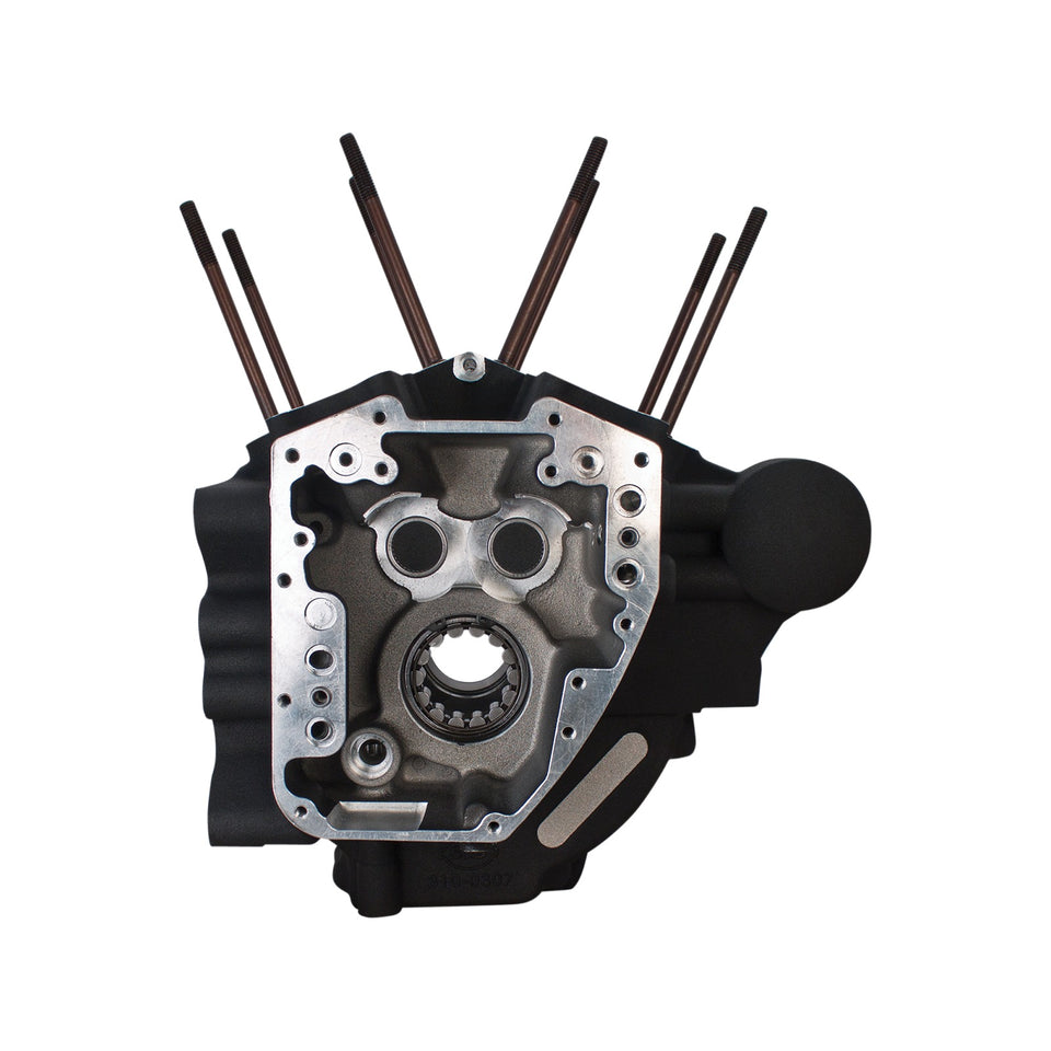 S&S CYCLE - ENGINE CASE - 3.750" BORE W/STOCK STUD PATTERN - WRINKLE BLACK - TWIN CAM