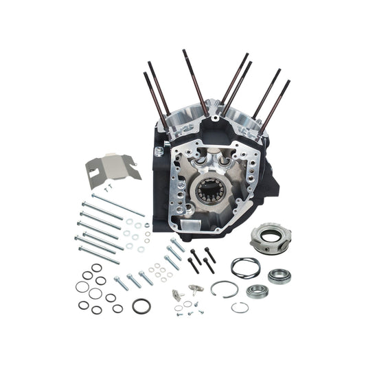 S&S CYCLE - ENGINE CASE - 4.125" BORE W/STOCK STUD PATTERN - 88A ENGINE TYPE - WRINKLE BLACK - TWIN CAM