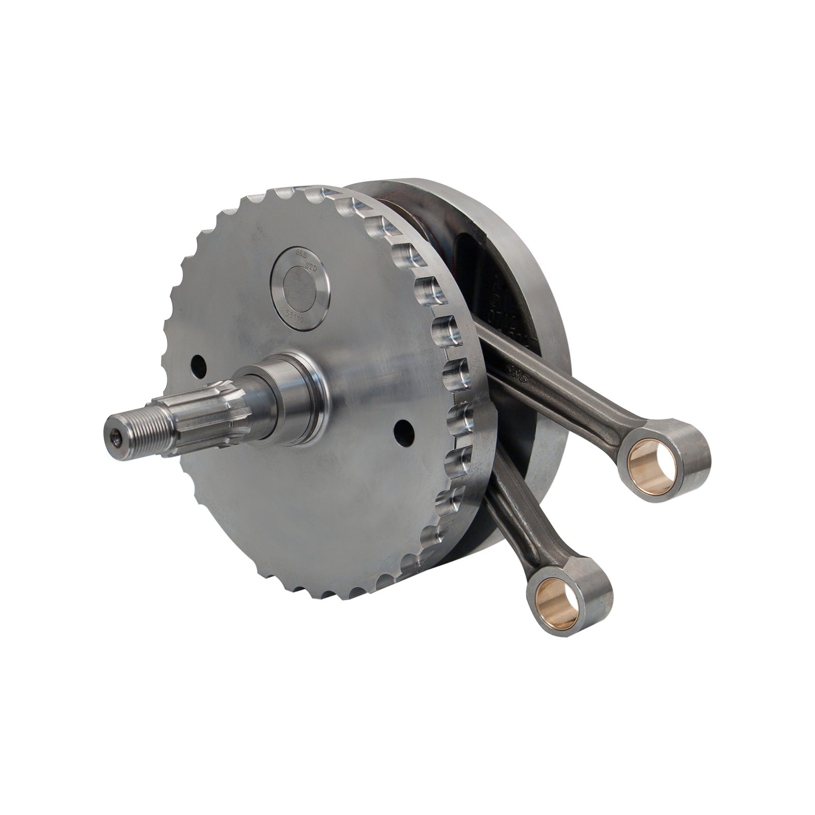 S&S CYCLE - FLYWHEEL ASSEMBLY - 4.00" - WITH SPROCKET BEARING RACE - 88"/95"/100" TWIN CAM "A" '03-'06
