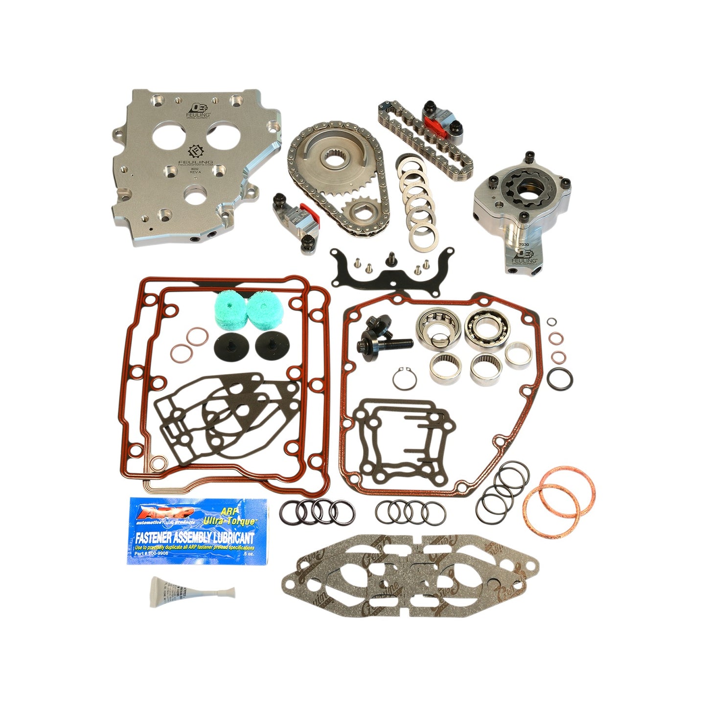 FEULING PARTS - CONVERSION CAMPLATE HYDRAULIC CAM CHAIN TENSIONER - FACTORY STYLE - TWIN CAM WITH CAM SENSOR
