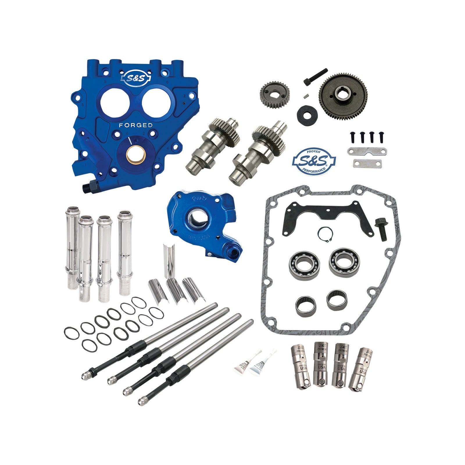 S&S CYCLE - CAM CHEST WITH PLATE KIT - 510G - STANDARD CAMS - TWIN CAM