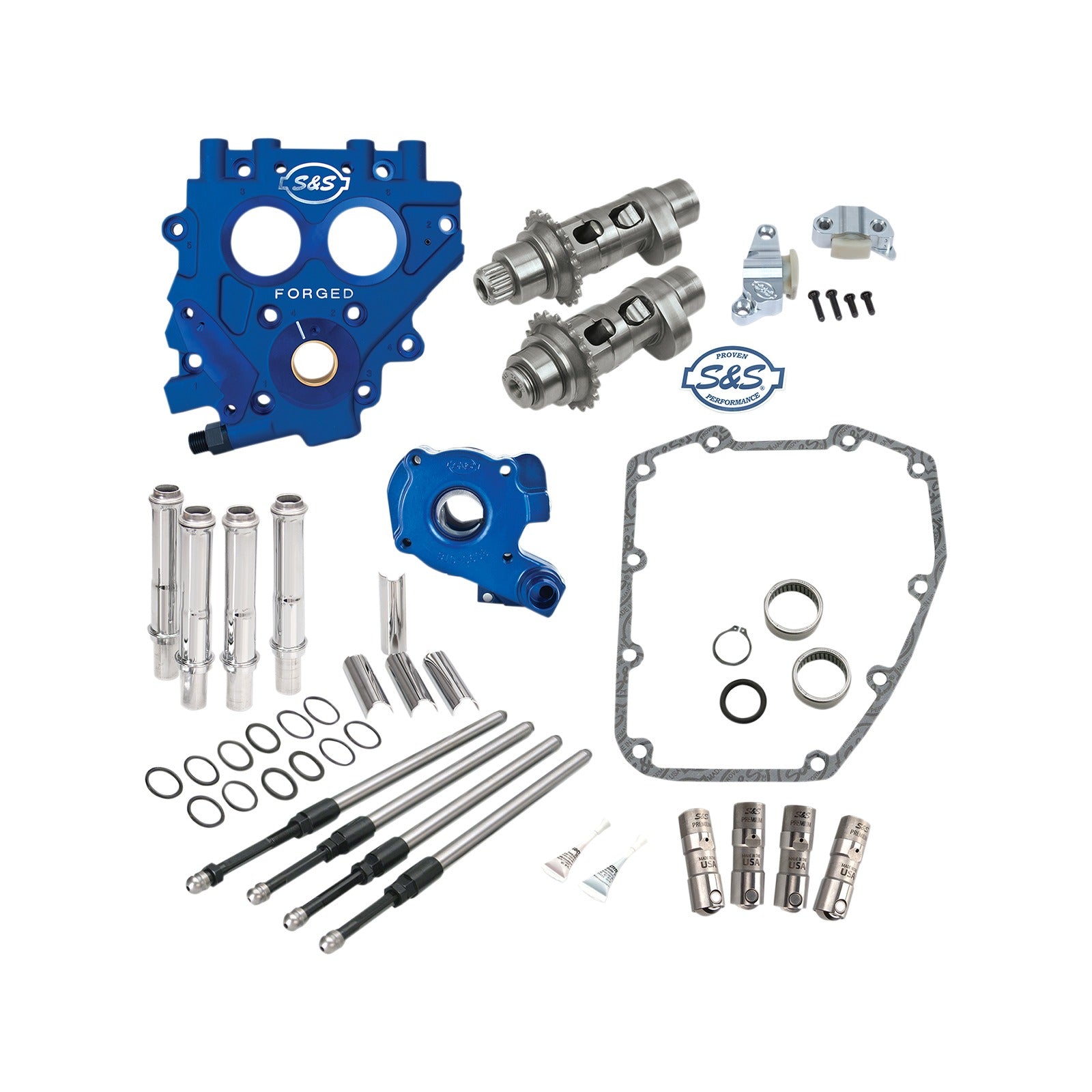S&S CYCLE - CAM CHEST WITH PLATE KIT - 551CE - EASY START CAMS - TWIN CAM