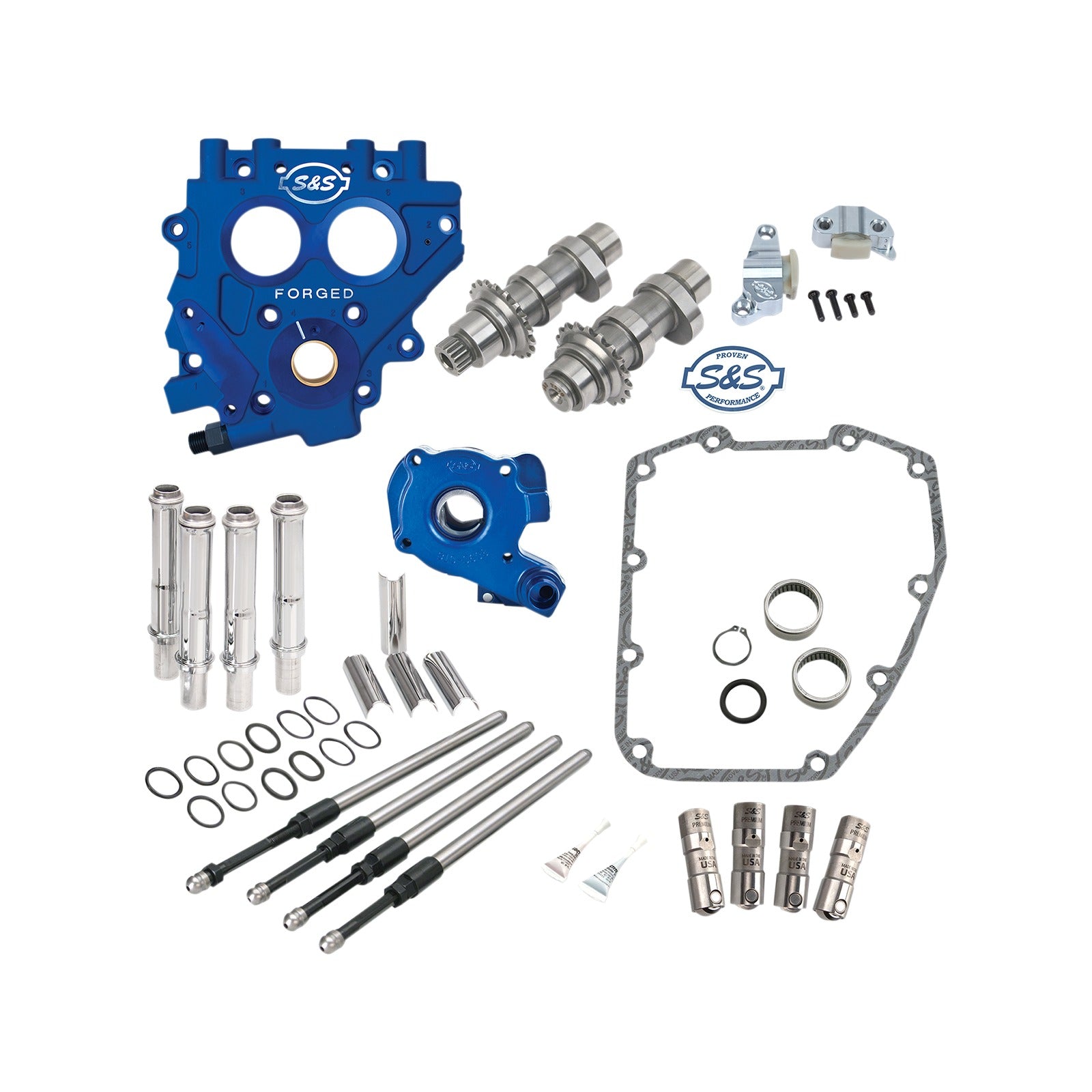 S&S CYCLE - CAM CHEST WITH PLATE KIT - 585C - STANDARD CAMS - TWIN CAM