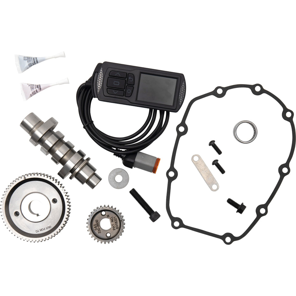 S&S CYCLE - CAMSHAFT KIT WITH PV-3 TUNER - 475G GEAR DRIVE - M8 TOURING
