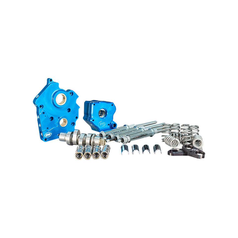 S&S CYCLE - CAM CHEST KIT WITH PLATE - CHAIN DRIVE - WATER COOLED - 540 CAM - CHROME PUSHRODS - M8