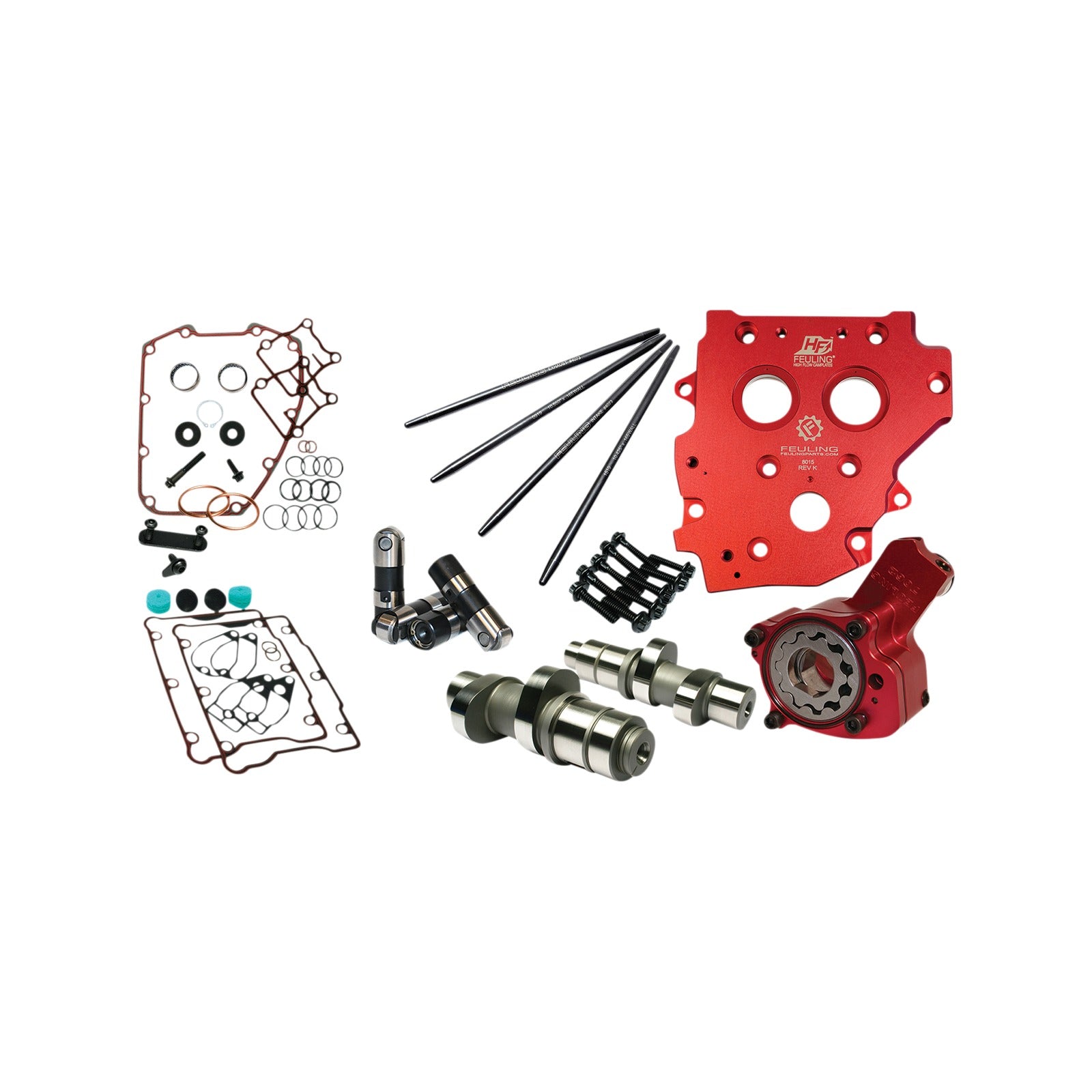 FEULING PARTS - CAMCHEST KIT - RACE SERIES(R) - REAPER 574 - GEAR DRIVE - W/ONE PIECE PUSHRODS - TWIN CAM '07-'17
