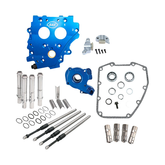 S&S CYCLE - CAM CHEST KIT WITHOUT CAMS - CHAIN DRIVE - CHROME PUSHRODS - TWIN CAM