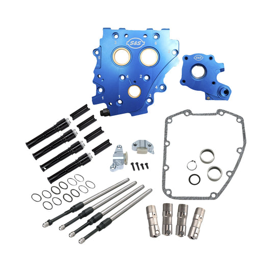 S&S CYCLE - CAM CHEST KIT WITHOUT CAMS - CHAIN DRIVE - BLACK PUSHRODS - TWIN CAM