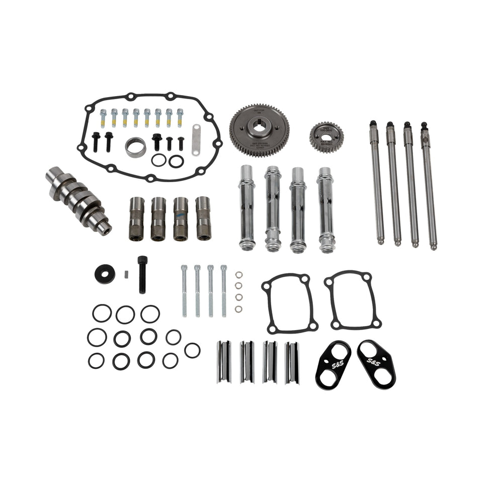S&S CYCLE - CAMSHAFT KIT - 496 CHAIN DRIVE - BLACK PUSHROD TUBES - M8