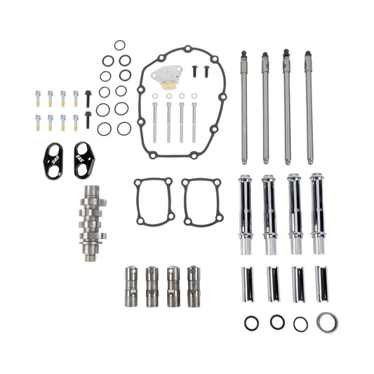 S&S CYCLE - CAMSHAFT KIT - 496 CHAIN DRIVE - CHROME PUSHROD TUBES - M8