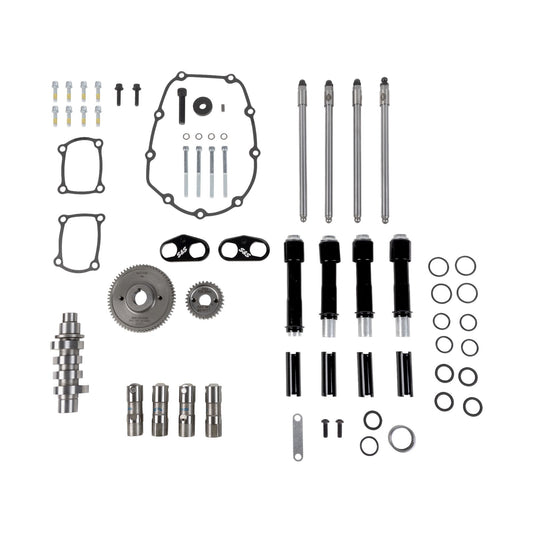 S&S CYCLE - CAMSHAFT KIT - 496 GEAR DRIVE - BLACK PUSHROD TUBES - M8