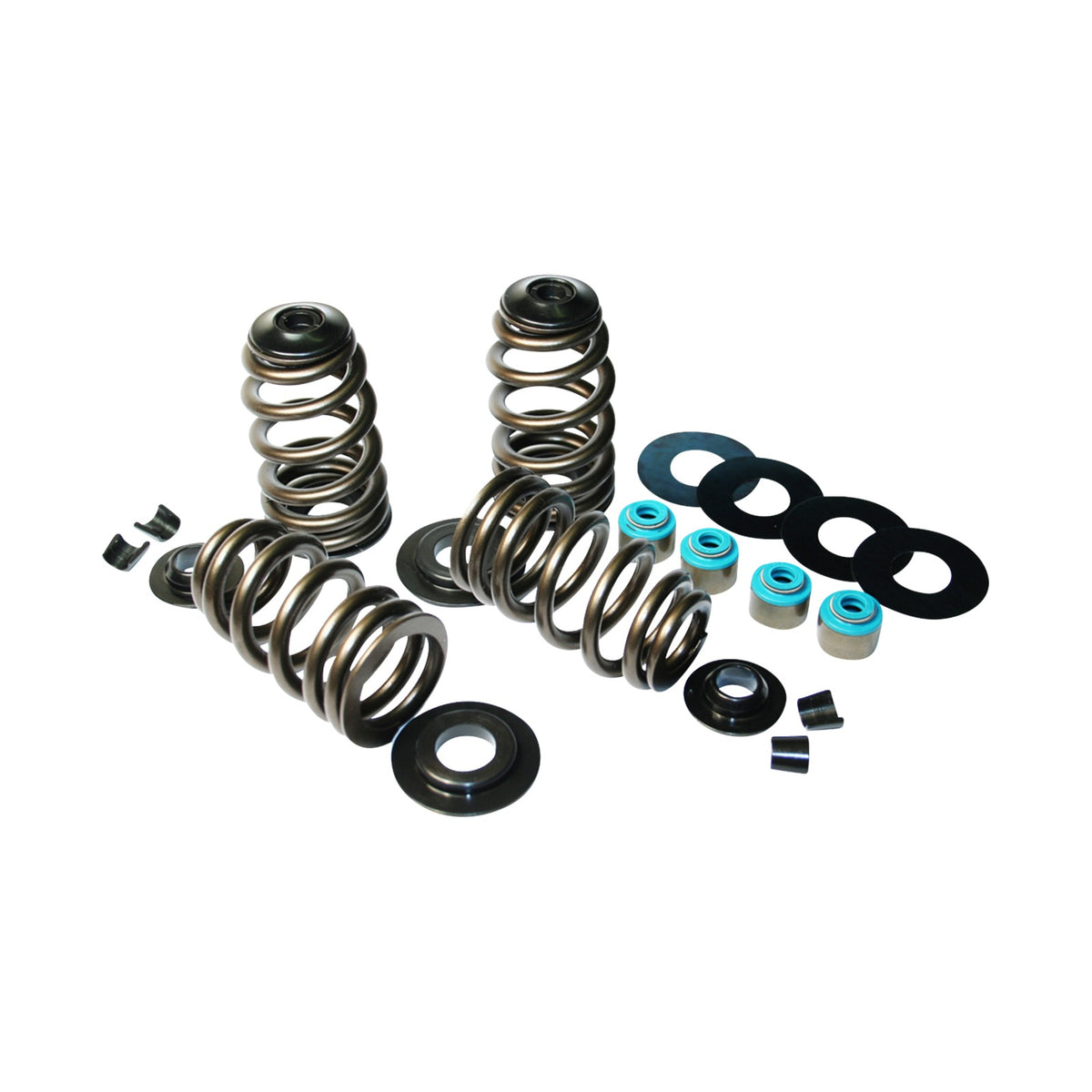 FEULING PARTS - VALVE SPRING KIT - STEEL RETAINERS - FOR 7.00 MM VALVE STEM - TWIN CAM