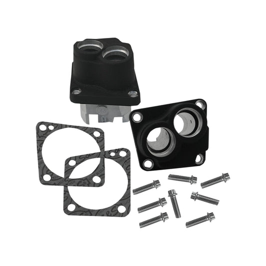 S&S CYCLE - TAPPET GUIDE KIT - CAST - WRINKLE BLACK - V-SERIES | SUPER STOCK(R) CRANKCASES