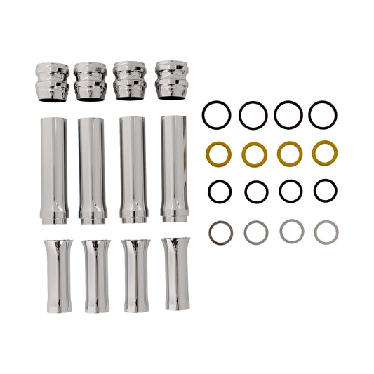 ARLEN NESS - PUSHROD TUBE COVER KIT - 10 GAUGE(R) - CHROME - M8