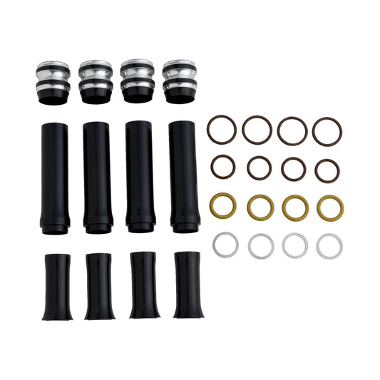 ARLEN NESS - PUSHROD TUBE COVER KIT - 10 GAUGE(R) - BLACK - M8