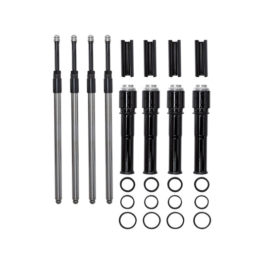 S&S CYCLE - QUICKEE PUSHROD KIT WITH GLOSS BLACK COVERS - M8