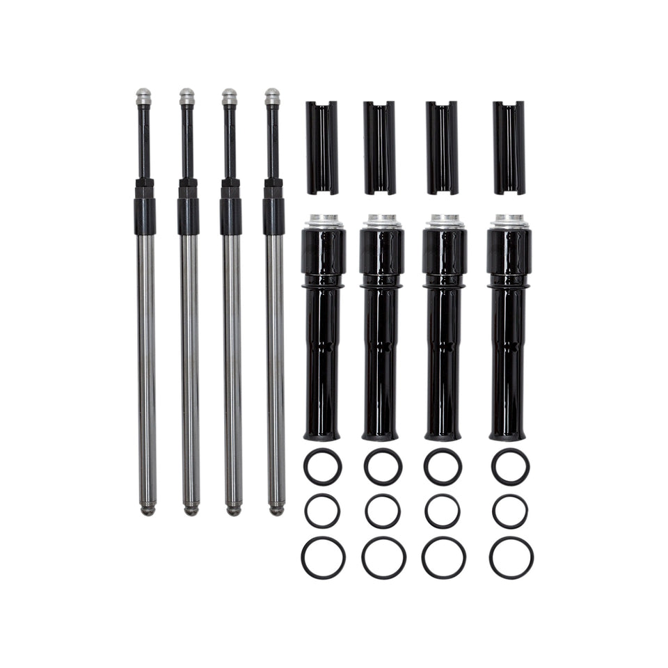 S&S CYCLE - QUICKEE PUSHRODS KIT WITH GLOSS BLACK COVERS - TWIN CAM