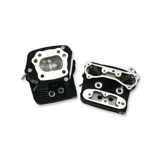 S&S CYCLE - S&S CYCLE - PERFORMANCE REPLACEMENT HEAD - HIGH COMPRESSION (76 CC) - WRINKLE BLACK - EVOLUTION BIG TWIN