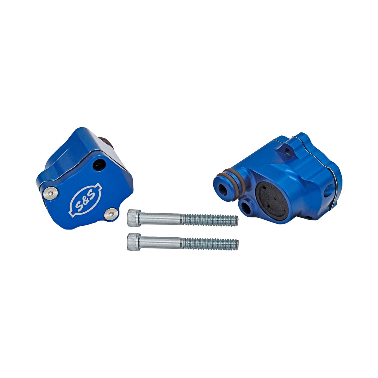 S&S CYCLE - BILLET HEAD BREATHER KIT - ANODIZED BLUE - M8