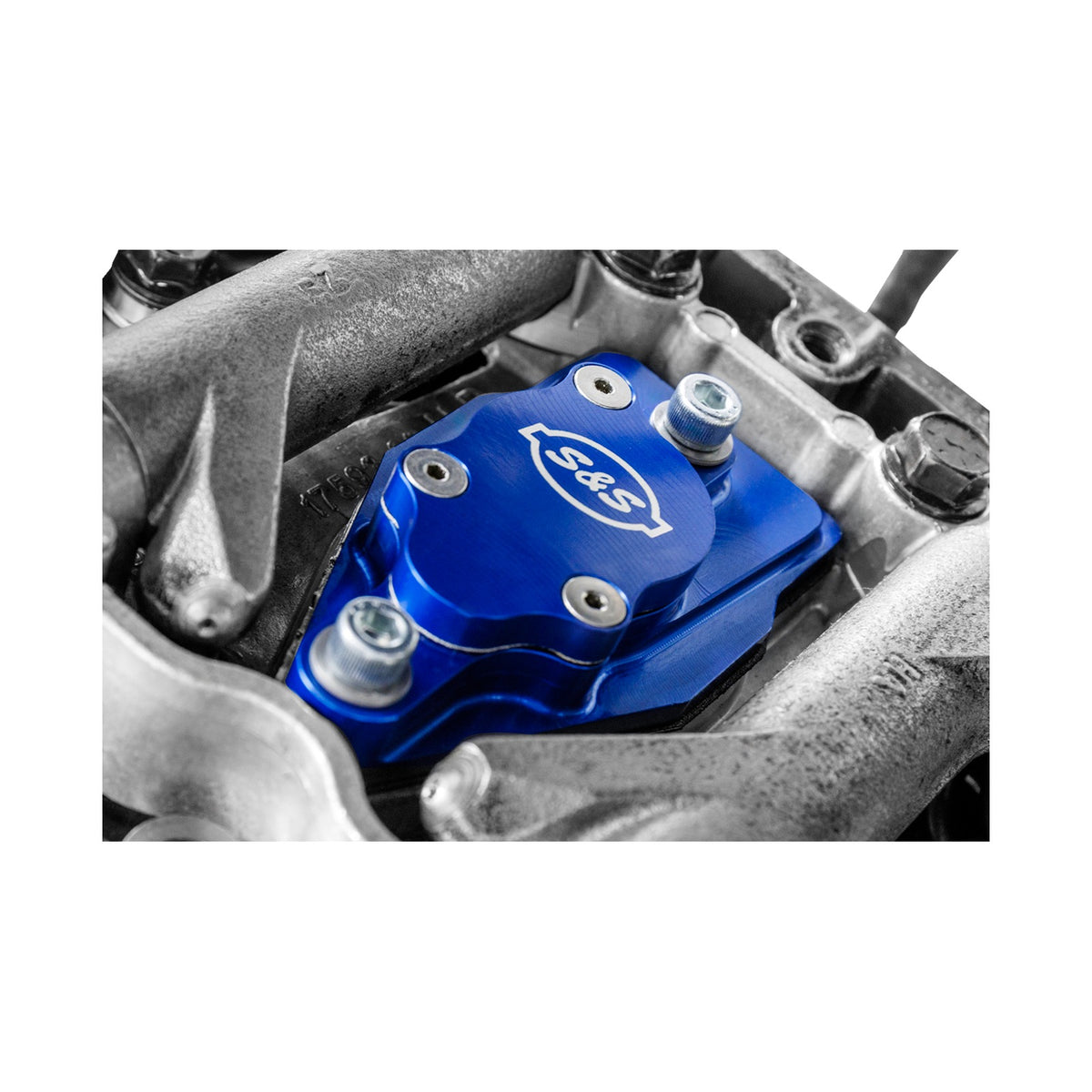 S&S CYCLE - S&S CYCLE - BILLET HEAD BREATHER KIT - ANODIZED BLUE - TWIN CAM '99-'17