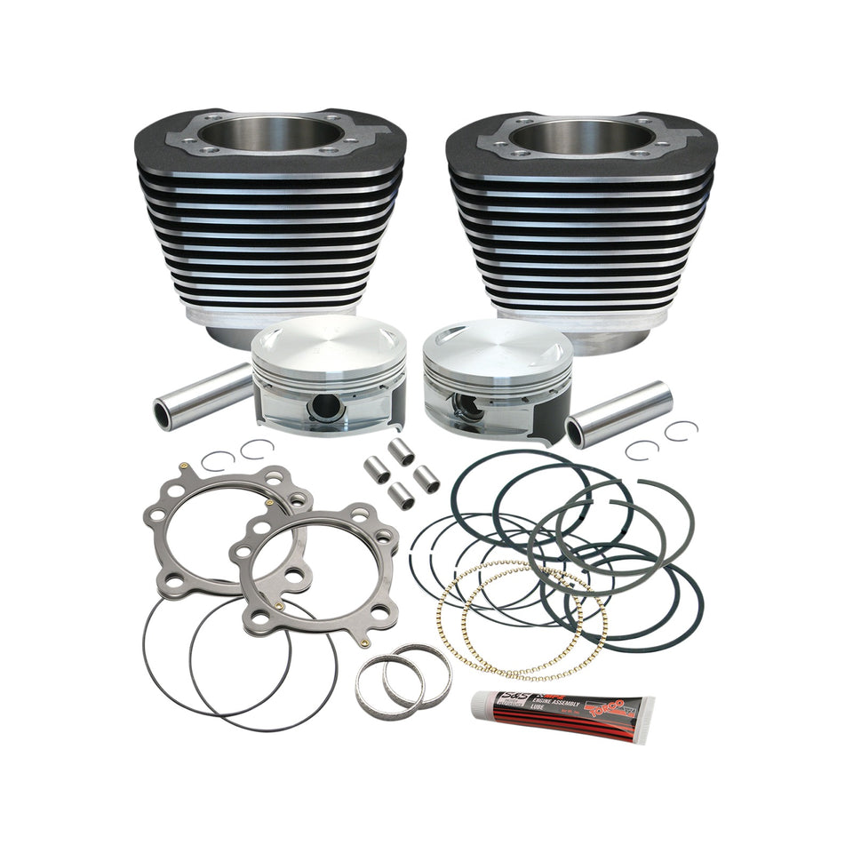 S&S CYCLE - CYLINDER & PISTON REPLACEMENT FOR S&S 106" STROKER KIT - BLACK