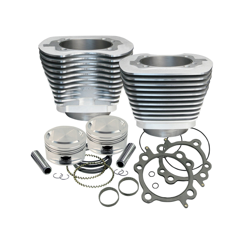S&S CYCLE - 95" BIG BORE CYLINDER KIT - SILVER - TWIN CAM