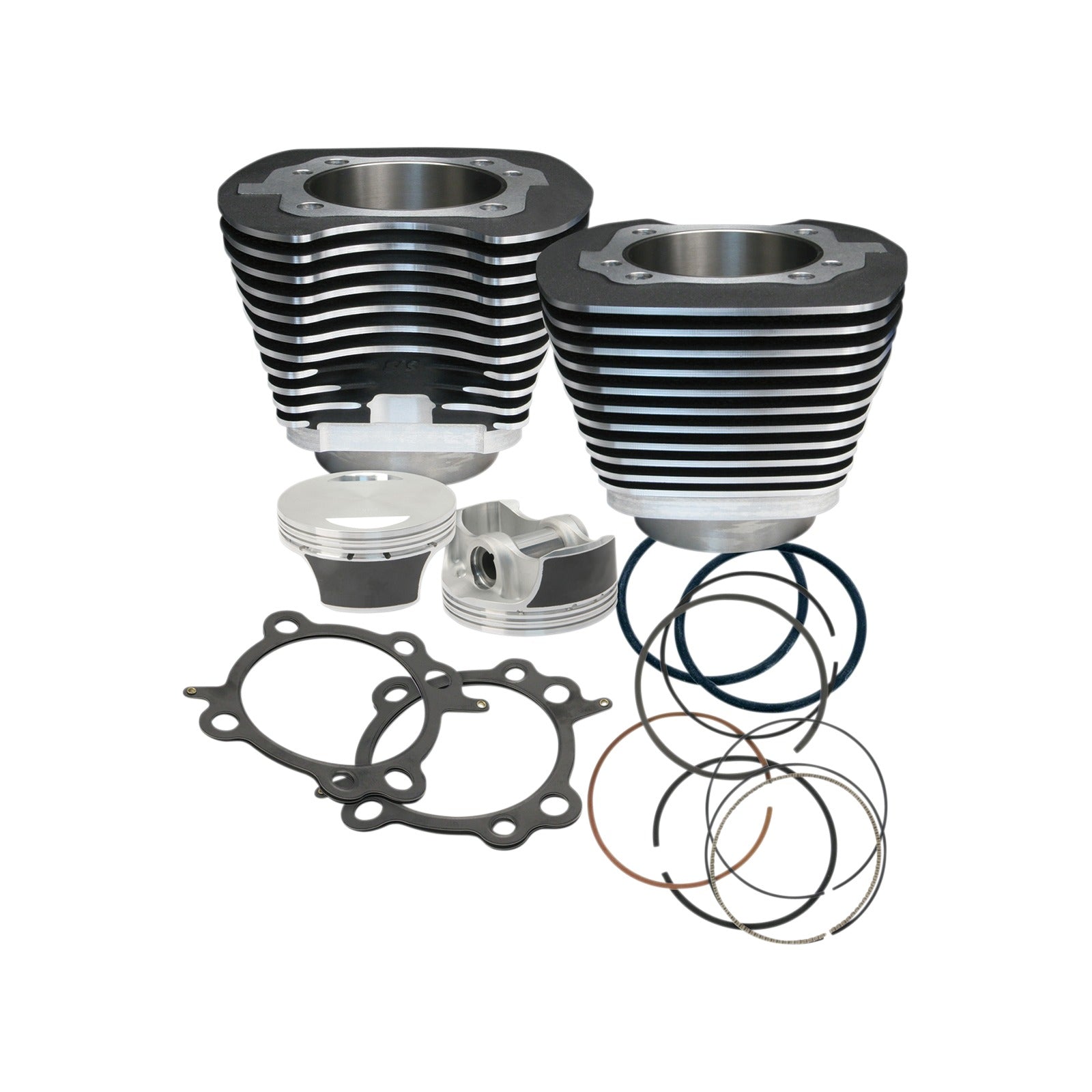 S&S CYCLE - 106" BIG BORE CYLINDER KIT - WRINKLE BLACK - TWIN CAM