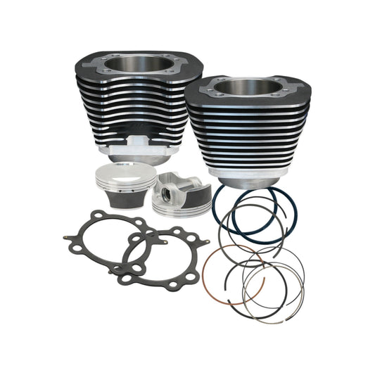 S&S CYCLE - 106" BIG BORE CYLINDER KIT - WRINKLE BLACK - TWIN CAM