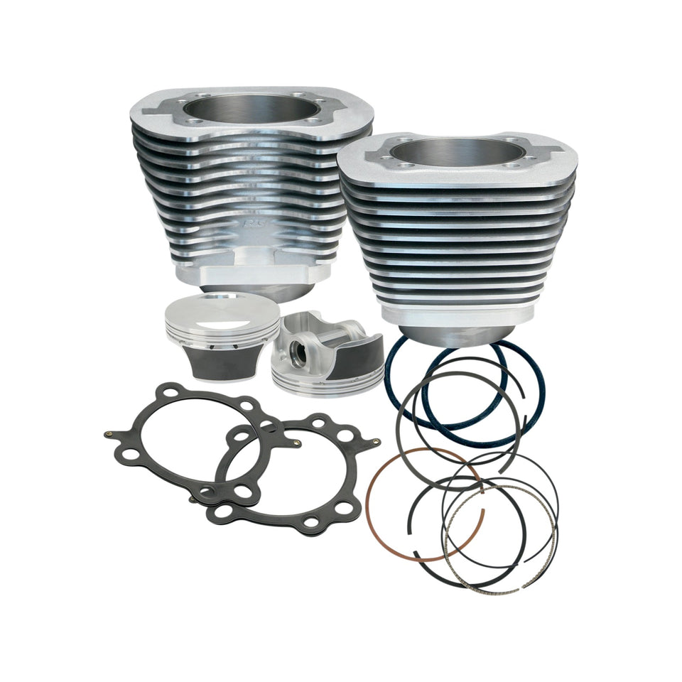 S&S CYCLE - 106" BIG BORE CYLINDER KIT - SILVER - TWIN CAM