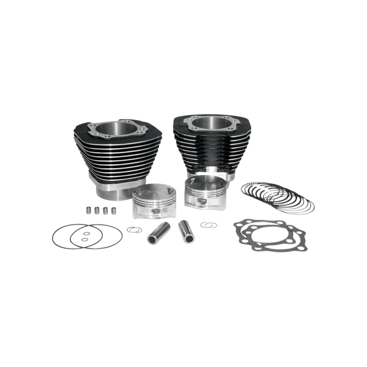 S&S CYCLE - 97" BIG BORE CYLINDER KIT - WRINKLE BLACK - TWIN CAM