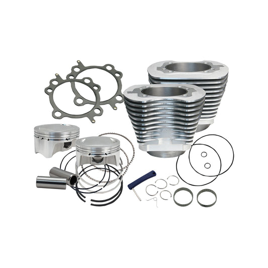 S&S CYCLE - 98" BIG BORE CYLINDER KIT - SILVER - TWIN CAM