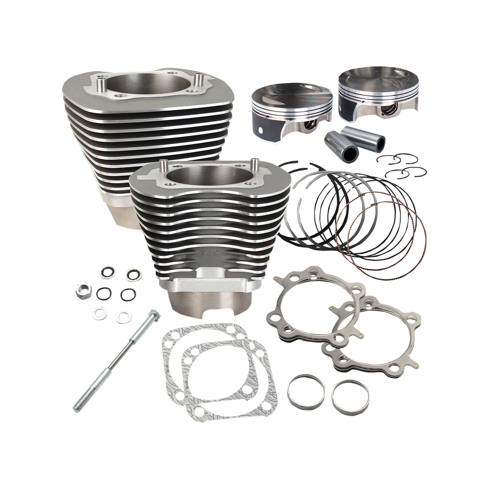 S&S CYCLE - 117" BIG BORE CYLINDER KIT - STONE GRAY - TWIN CAM