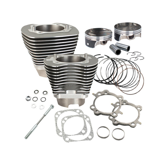 S&S CYCLE - 117" BIG BORE CYLINDER KIT - STONE GRAY - TWIN CAM