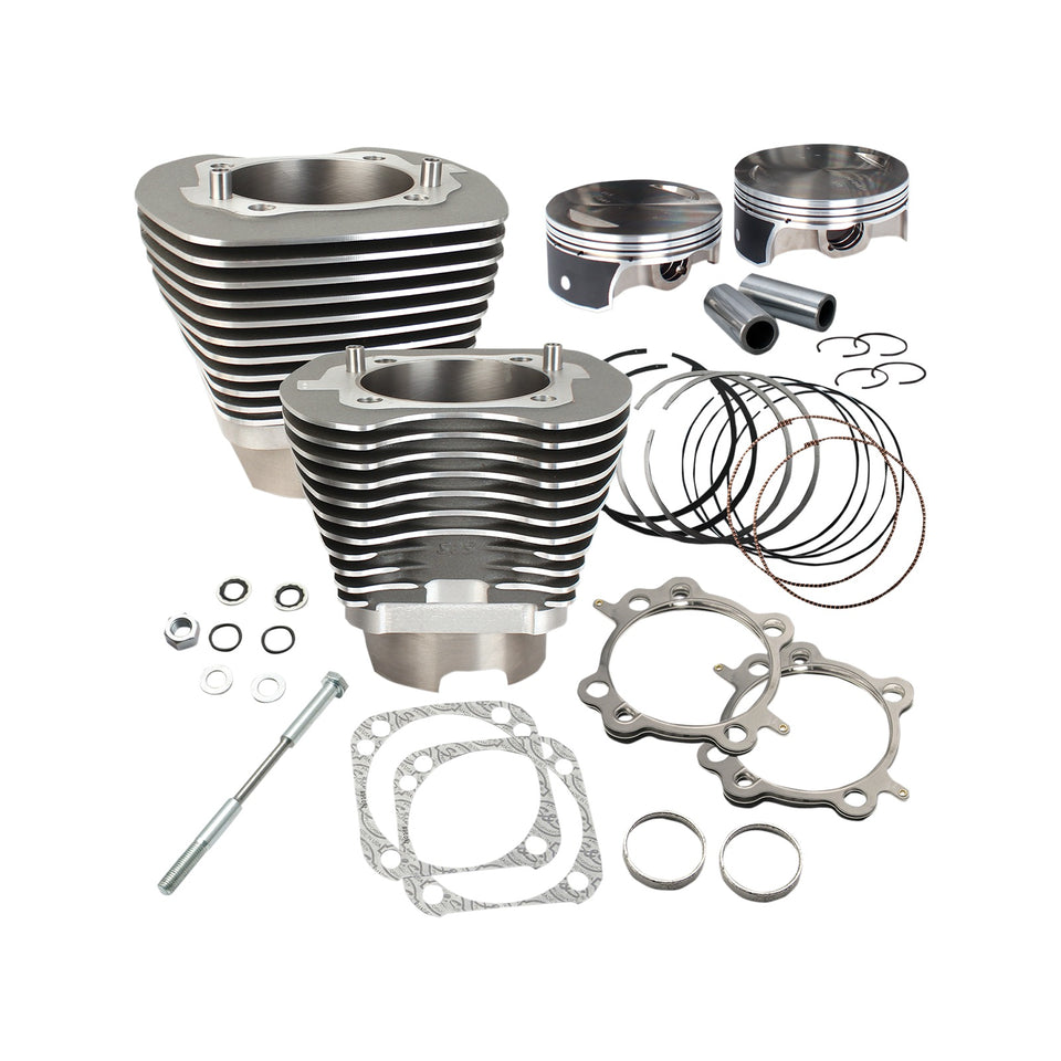 S&S CYCLE - 117" BIG BORE CYLINDER KIT - STONE GRAY - TWIN CAM
