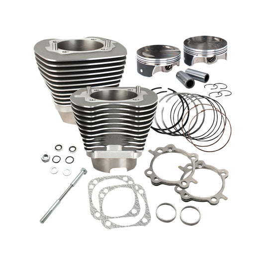 S&S CYCLE - 124" BIG BORE CYLINDER KIT - STONE GRAY - TWIN CAM