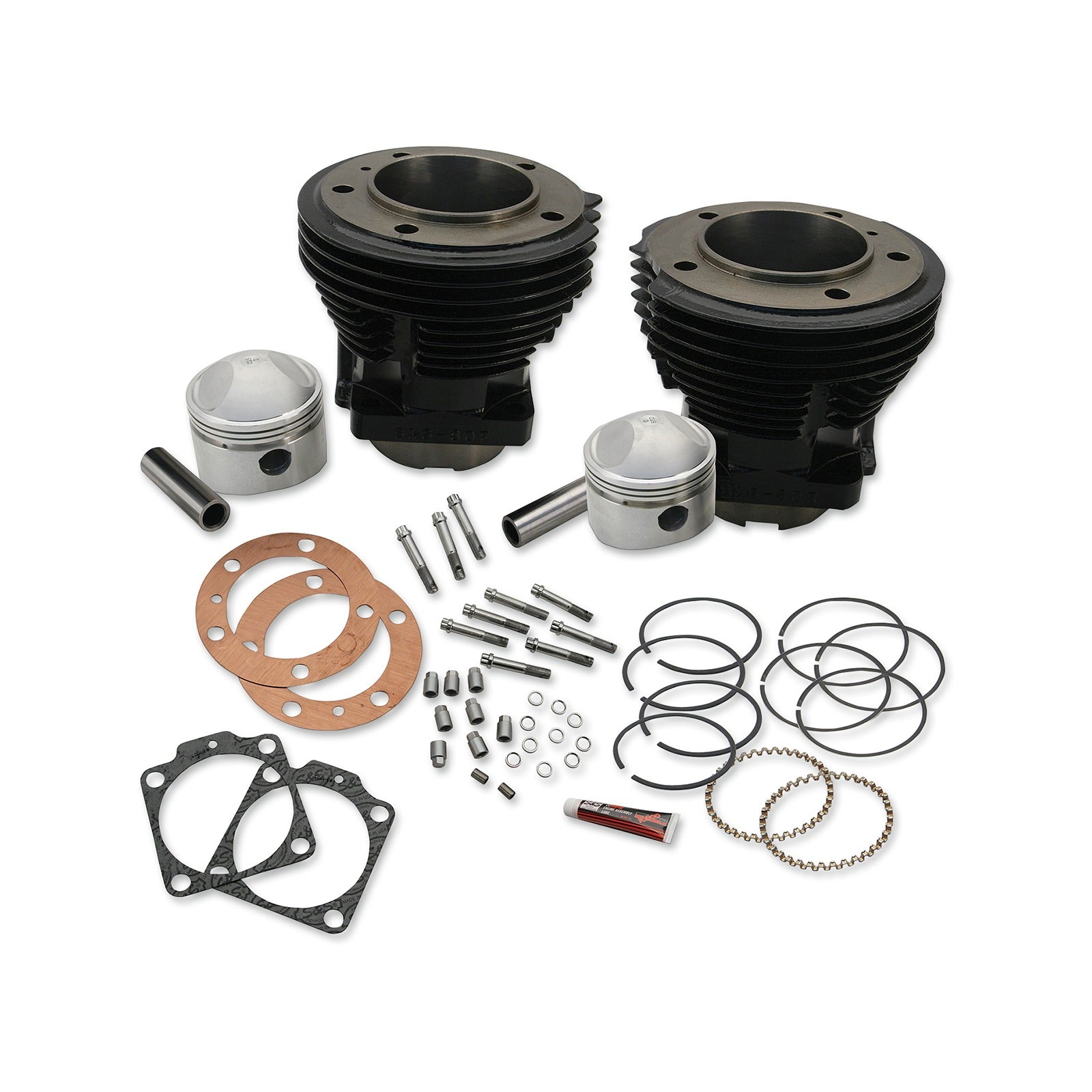 S&S CYCLE - 3-7/16" BORE CYLINDER AND STROKER PISTON KIT - BIG TWIN