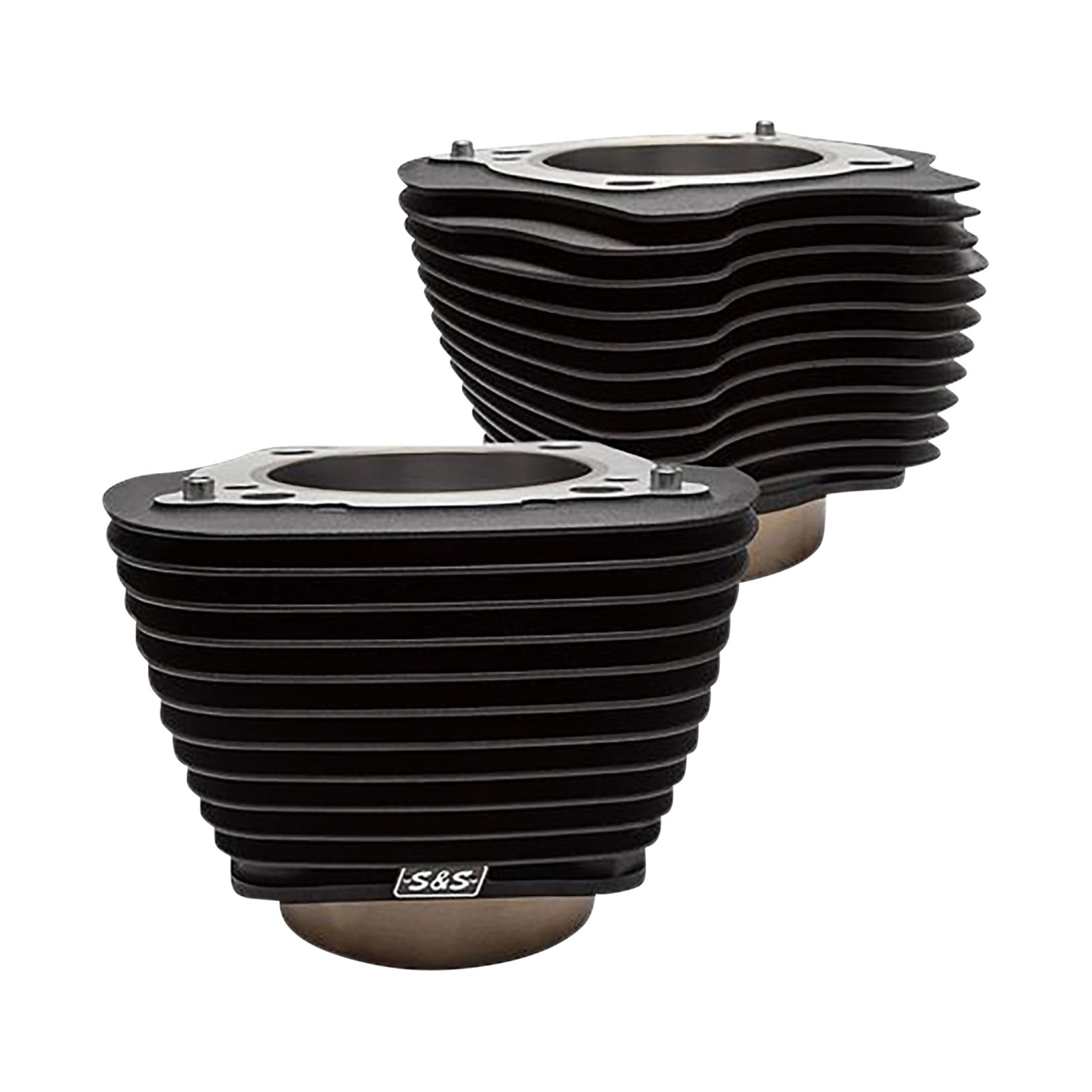 S&S CYCLE - CYLINDER SET - 4.25" BORE - UNHONED - WRINKLE BLACK W/O HIGHLIGHTS - M8