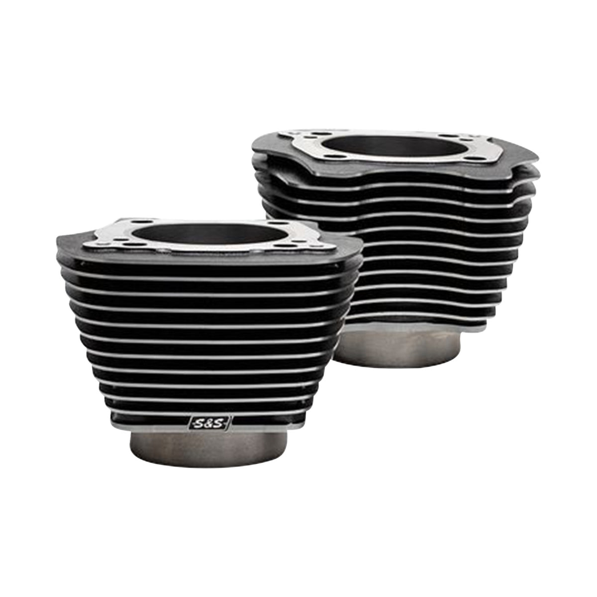 S&S CYCLE - CYLINDER SET - 4.25" BORE - UNHONED - WRINKLE BLACK W/HIGHLIGHTS - M8