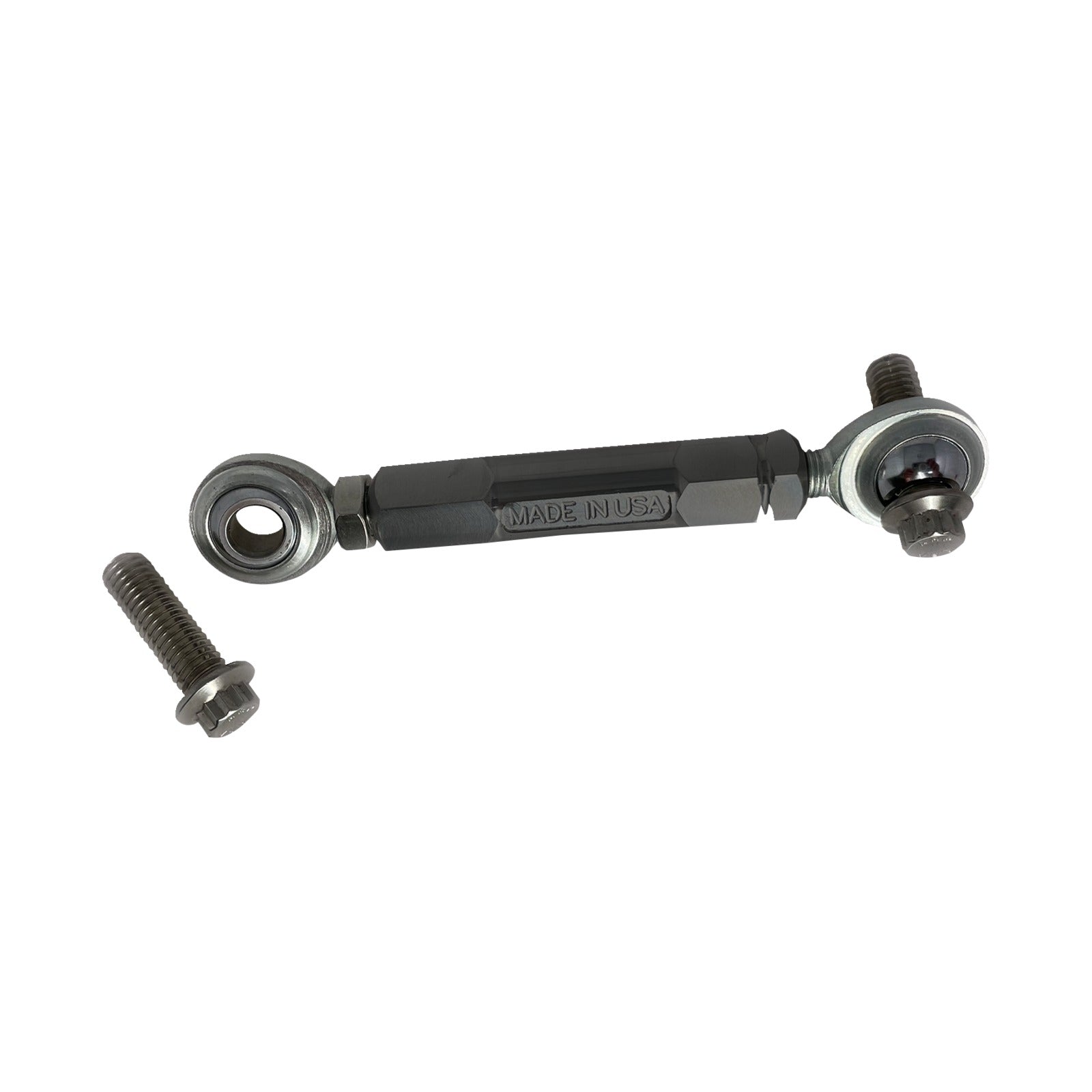 ALLOY ART - ADJUSTABLE STABILIZER LINK - FRONT - BLACK ANODIZED - TOURING