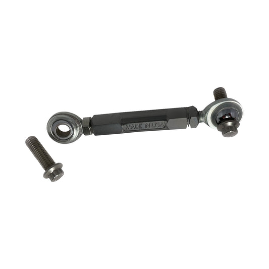 ALLOY ART - ADJUSTABLE STABILIZER LINK - FRONT - BLACK ANODIZED - TOURING