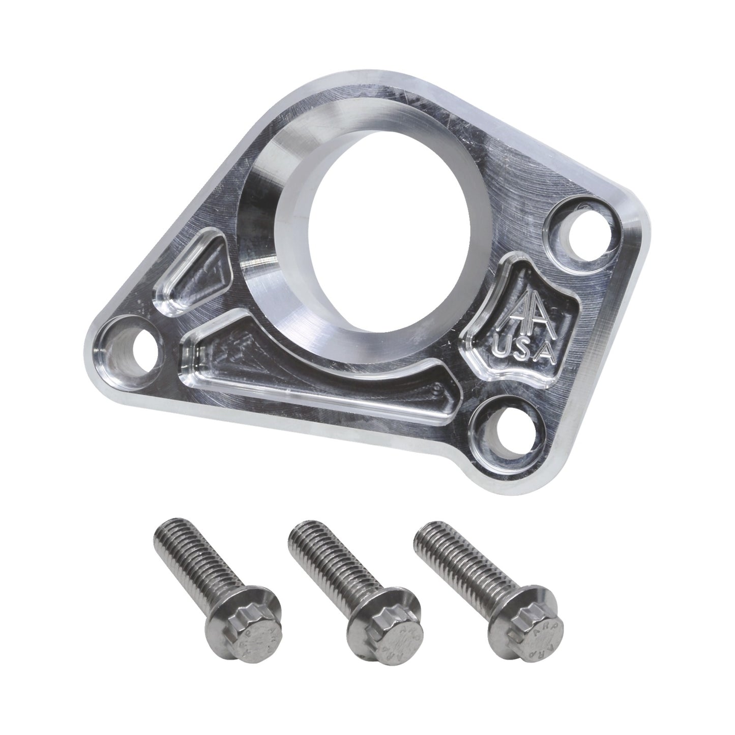 ALLOY ART - FLOOR BOARD DELETE MOUNT - BLACK ANODIZED - M8