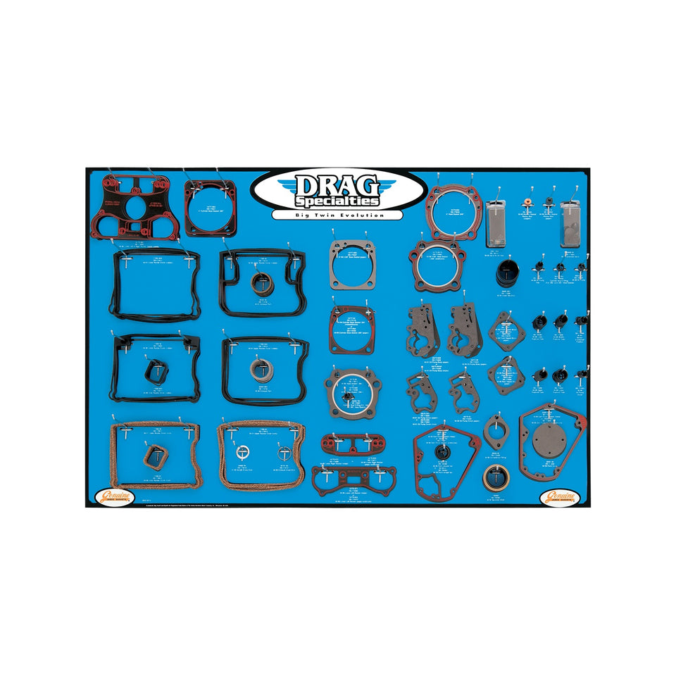 DRAG SPECIALTIES - GASKET/SEAL AND O-RING DISPLAY BOARD - '84-'99 EVO BIG TWIN